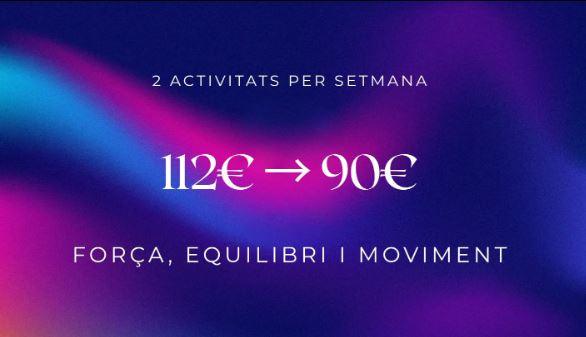 Oferta Any Nou 22:22 amb descompte en entrenament de força, equilibri i moviment